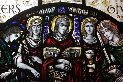 Fönster i målat glas designat av J. Gordon Guthrie. Seraph, New York, USA av Unbekannt