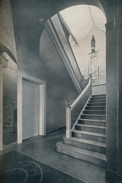 Trappa och hall i Finella av arkitekten Raymond McGrath 1903-1977, 1930 av Unbekannt