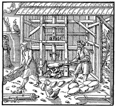 Stämpel för brytning av kopparkakor för vidare förädling, 1556 av Unbekannt