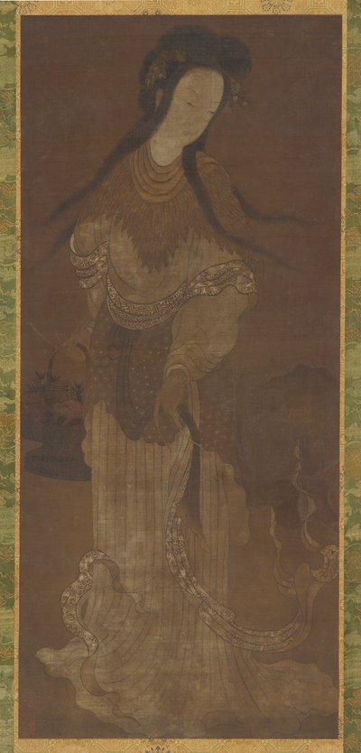 Stående figur av en kvinnlig odödlig, Ming-dynastin, 1500-1600-talet. av Unbekannt