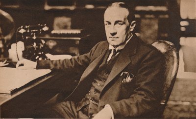 Stanley Baldwin, nyvald premiärminister i Storbritannien, maj 1923 1935. av Unbekannt