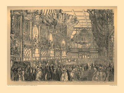 Statsbal i Guildhall, 1851, 1886 av Unbekannt