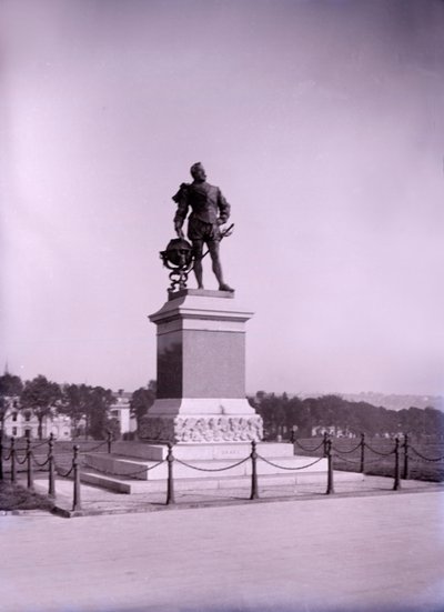 Staty av Francis Drake i Plymouth i Devon, sent 1800-tidigt 1900-tal. av Unbekannt