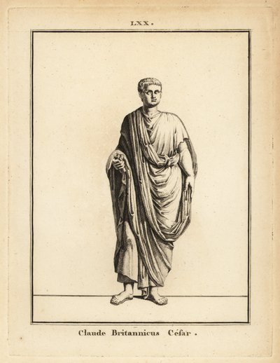 Staty av den romerske kejsaren Claudius, Tiberius Claudius Caesar Augustus Germanicus av Unbekannt