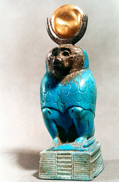 Staty av den antika egyptiska guden Thoth i babianform av Unbekannt