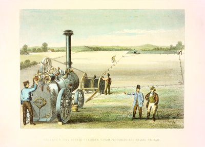 Ångplöjningsredskap, c1860 av Unbekannt