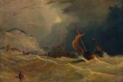 Stormigt havslandskap, c1830, 1938 av Unbekannt