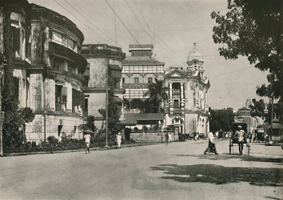 Strand Road, Rangoon. - Postkontor, Imperial Bank of India. Tullhus på avstånd, 1900. av Unbekannt