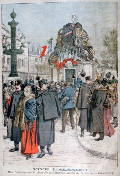 Strasbourg-statyn, Place de la Concorde, Paris, 1904 av Unbekannt