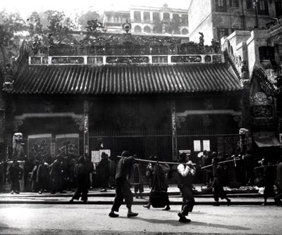Gatubild, Hong Kong, 1900 av Unbekannt