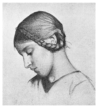 Studie för St Elizabeth av Ungern, c1895 1901 av Unbekannt