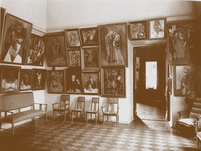 Studie känd som Picassorummet i Shchukins hus av Unbekannt