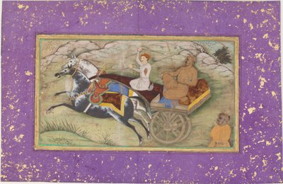 Sultan Salim i en vagn, ca. 1603. av Unbekannt