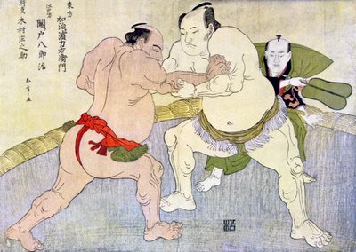 Sumobrottare, 1897 av Unbekannt
