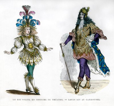 Sun King teaterdräkt och kung Ludvig XIV av Frankrike, 1882-1884 av Unbekannt