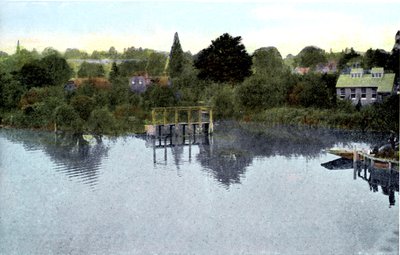 Solnedgång på Themsen, Caversham, Berkshire, 1900-talet av Unbekannt