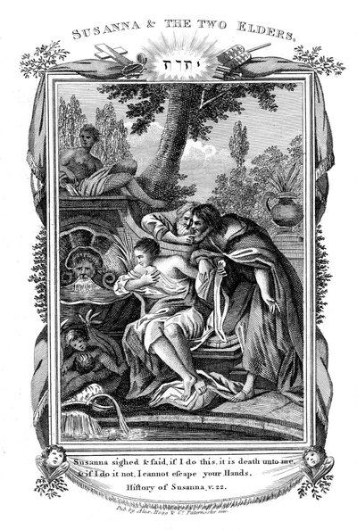 Susanna och de två äldre, c1804 av Unbekannt