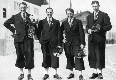 Svenska längdskidlag, vinter-OS, Garmisch-Partenkirchen, Tyskland, 1936 av Unbekannt