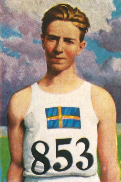 Svenske spjutkastaren Erik Lundquist, 1928. av Unbekannt