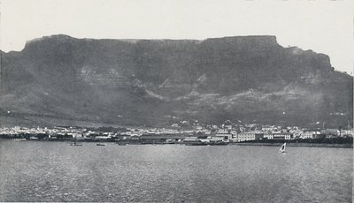 Taffelberget och Kapstaden, 1924 av Unbekannt