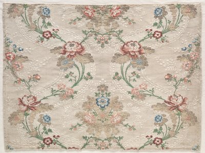 Taftfragment, ca. 1730. av Unbekannt