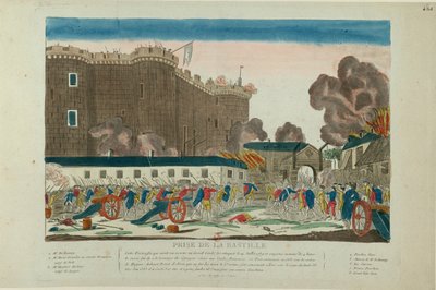 Intagande av Bastiljen den 14 juli 1789, 1789. av Unbekannt