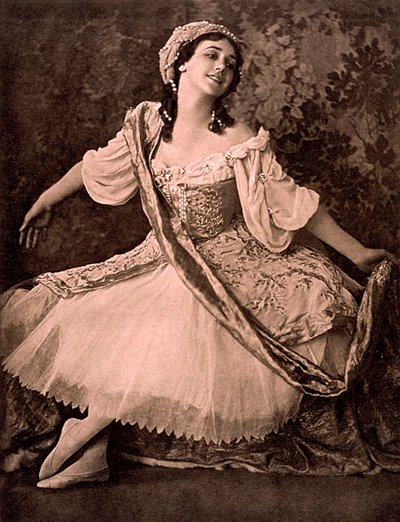 Tamara Karsavina, rysk ballerina, i Nikolai Tcherepnins balett Le Pavillon dArmide, 1913 av Unbekannt