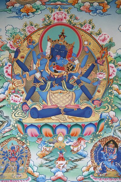 Tantrism: Tibetansk tantrisk gudinna. Kopan kloster, Kathmandu, Nepal av Unbekannt