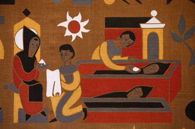 Gobeläng i Saint-Pierre de Solesmes kloster: Life of Saint Benedict, Solesmes, Frankrike av Unbekannt
