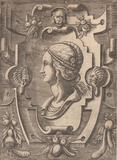 Plaketter och andra prydnadsföremål av olika och nyckfulla uppfinningar Kartuscher och andra prydnadsföremål o ..., 1773. av Unbekannt