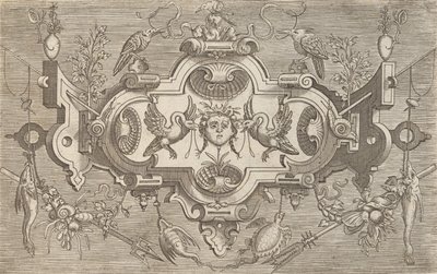 Plaketter och andra prydnadsföremål av olika och nyckfulla uppfinningar Kartuscher och andra prydnadsföremål o ..., 1773. av Unbekannt
