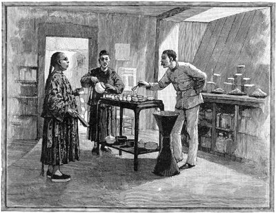 Smakar te i Kina, 1888 av Unbekannt