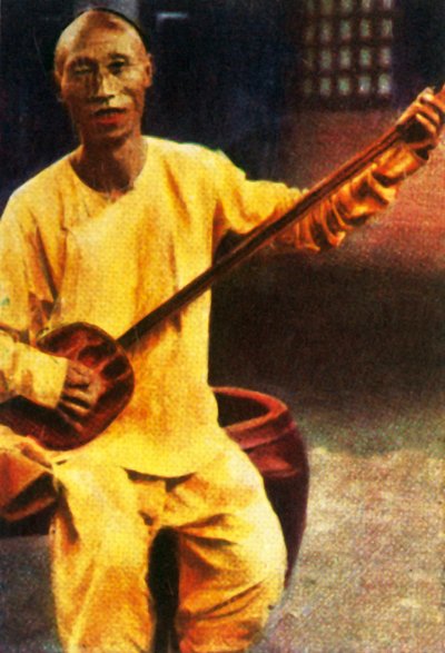 Teahouse-musiker, Kina, c1928. av Unbekannt
