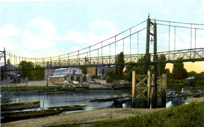 Teddington Bridge, London, 1900-talet av Unbekannt