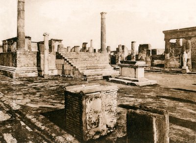 Jupitertemplet, Pompeji, Italien, c1900-talet av Unbekannt