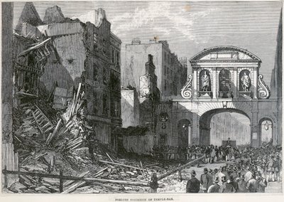 Temple Bar, London, 1877 av Unbekannt