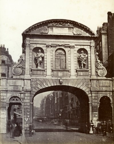 Temple Bar, London, 1800-talet av Unbekannt
