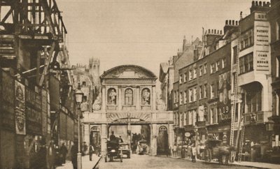 Temple Bar: Stadsgränsen i Stranden år 1878, c1935. av Unbekannt