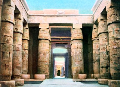 Khonsu-templet, Karnak, Luxor, Egypten, 1900-talet av Unbekannt