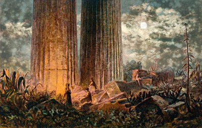 Jättarnas tempel, Sicilien, 1800-talet av Unbekannt