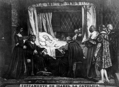 Testamentet av Isabel den katolska, 1500-talet, 1920-talet av Unbekannt