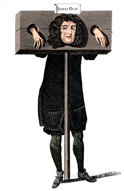 Testis Ovat, Titus Oates in the pillory, 1600-talet c1905 av Unbekannt