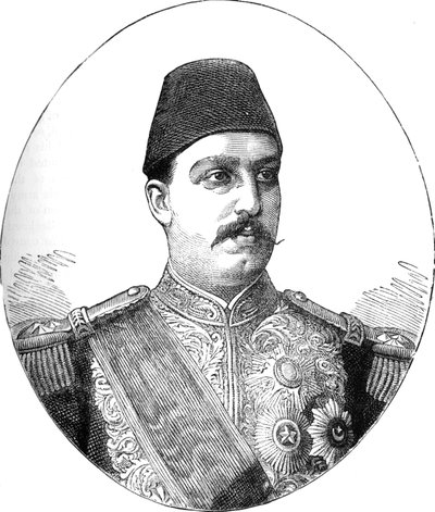 Tewfik, Khedive i Egypten, c1882 av Unbekannt