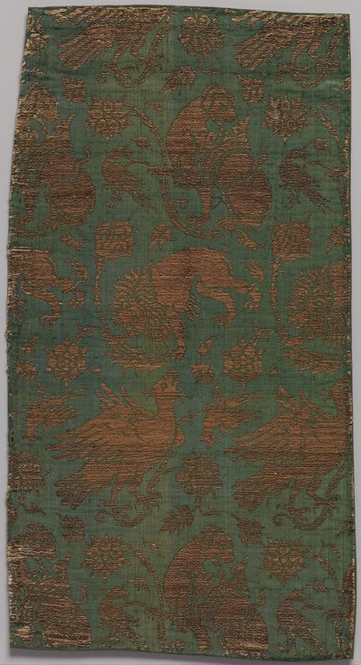 Textil, italiensk, sent 1300-tidigt 1400-tal. av Unbekannt
