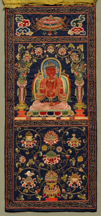 Thangka med den sjunde Bodhisattvan, 1368 - 1424. av Unbekannt