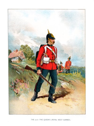 Den andra, The Queens Royal West Surrey, c1890 av Unbekannt