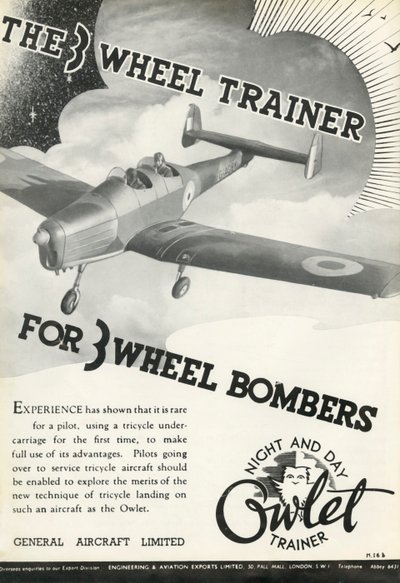 Den 3-hjuliga tränaren för 3-hjuliga bombplan, 1941. av Unbekannt