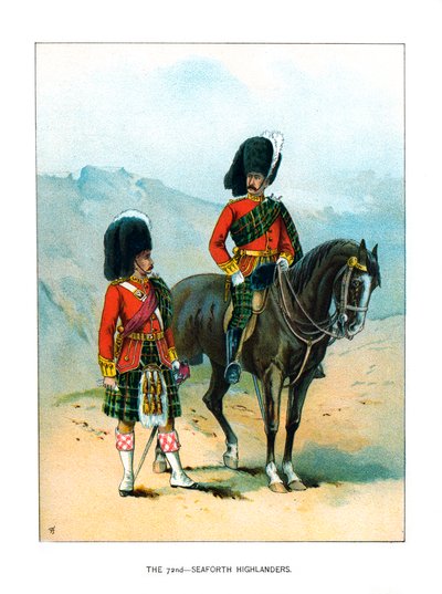 The 72nd Seaforth Highlanders, c1890 av Unbekannt