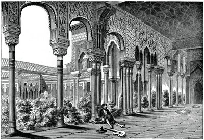 Alhambra-palatset, Granada, Spanien, 1870 av Unbekannt