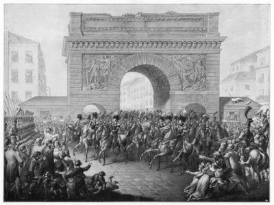 De allierade går in i Paris den 31 mars 1814 1900 av Unbekannt